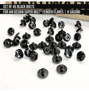 3AC080 Set of black bolts for Air Design Super Bolt® Fender Flares