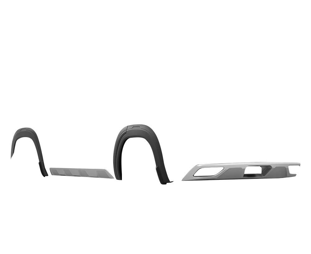 Full Body Kit (Rear view) uninstalled